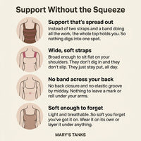 Lucia's Tanks Built-In Bra Comfort Shaper Tank